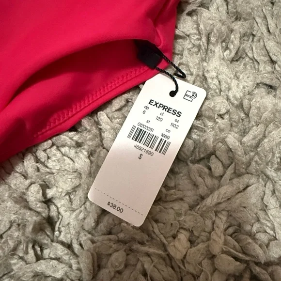 Express Vibrant Pink and Orange Bikini Bottom - Picture 6 of 7